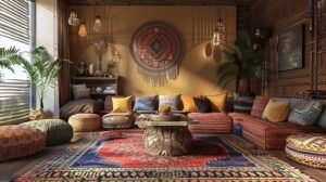 How to Make a Living Room Look Bohemian