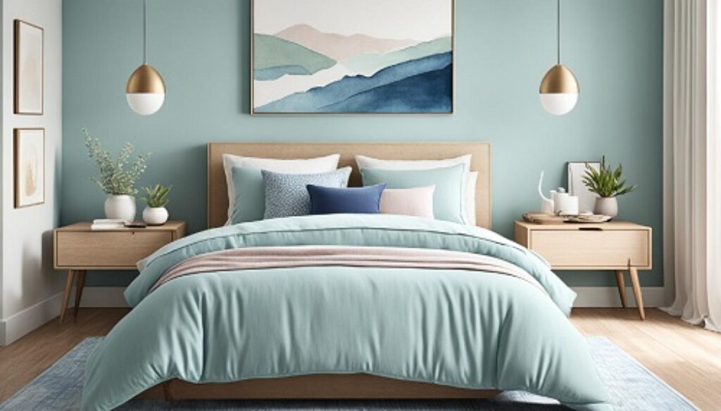 Feng Shui bedroom color palette